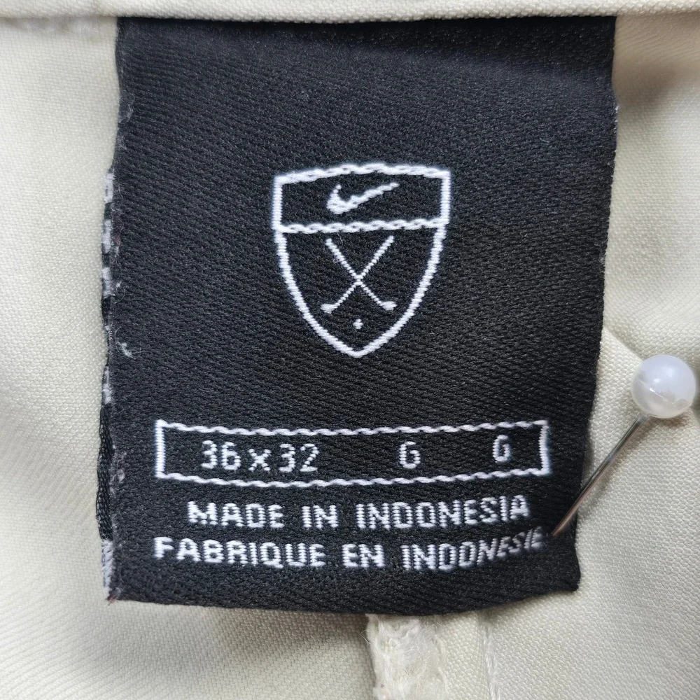 Nike Golf Pants Mens 36x32 Beige Lightweight Performance Athletic Stretchy
